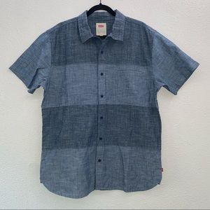 Levi’s button down shirt, indigo, large